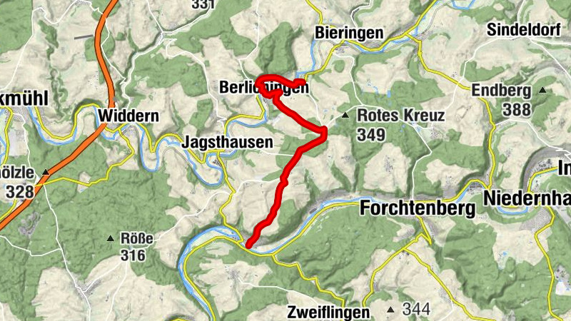 Querverbindung Q3 Forchtenberg-Sindringen - Kloster Schöntal