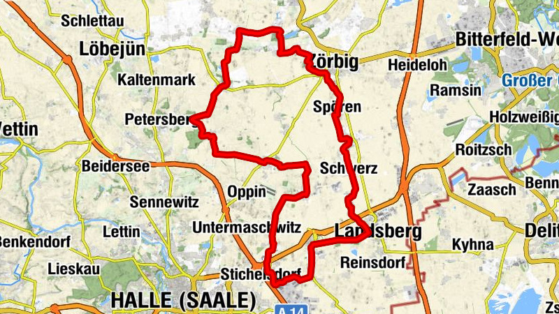 Wettiner Weg - Ostroute