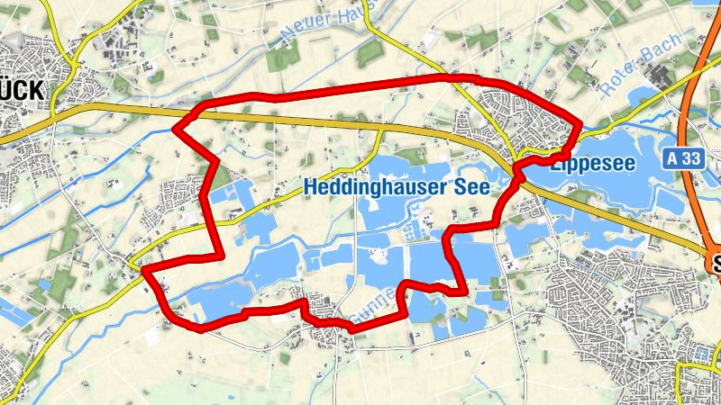 Radtour Wasserrunde Lippesee
