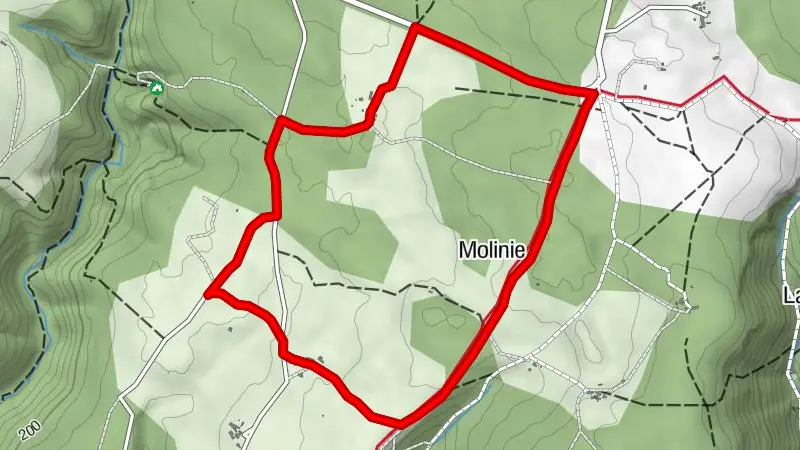 Mountainbike-Rundkurs Nr. 16 Joanny - Penne