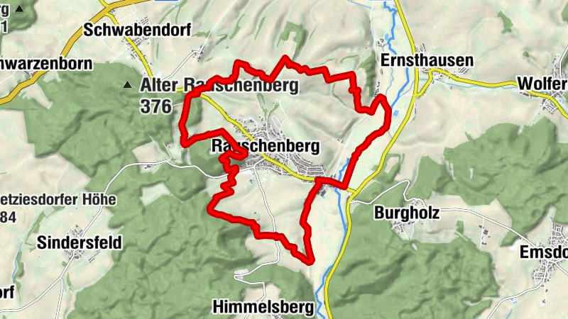 Panoramaweg rund um Rauschenberg