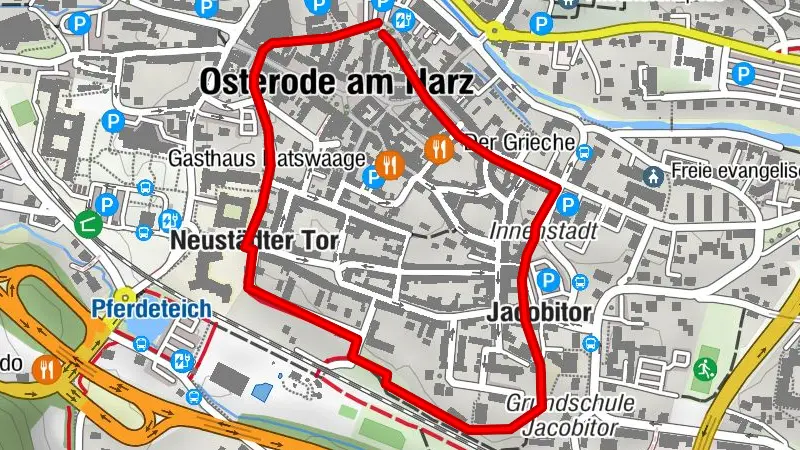 Rundgang: Rund um die historische Stadtmauer Osterodes (Nr. 1)