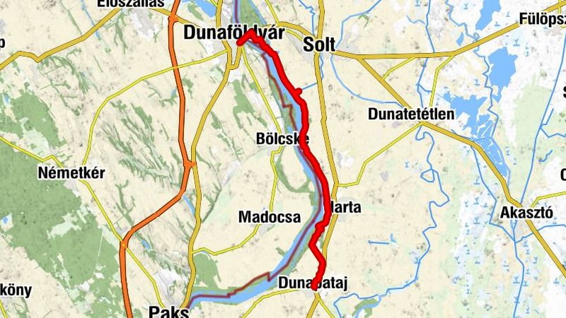 ST309 Dunaföldvár - Dunapataj