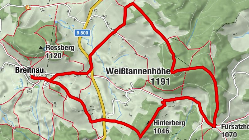 Atemberaubendes Panorama über Breitnaus Höhen