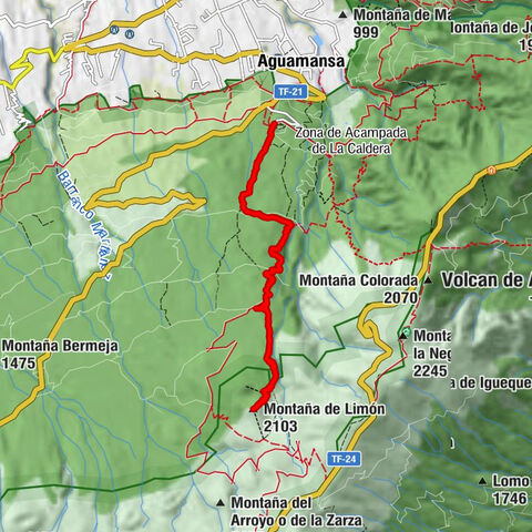 Montaña de Limón from Caldera Parking