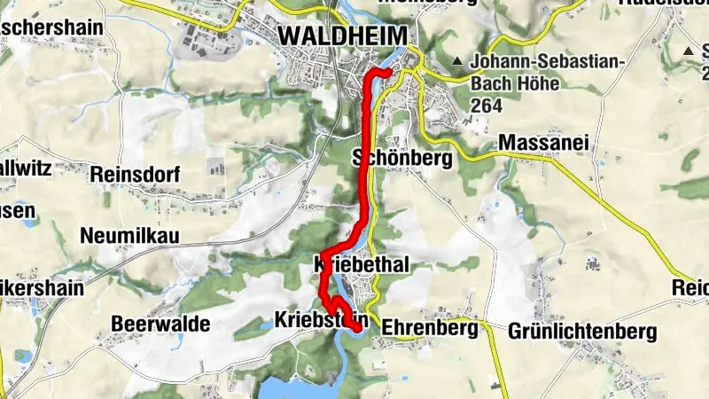 Lutherweg Sachsen von Waldheim nach Kriebstein