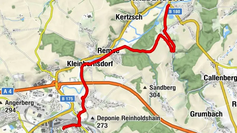 Lutherweg Sachsen von Waldenburg nach Glauchau