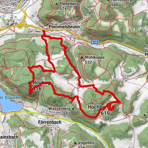 Pommelsbrunn, Houbirg, Hochberg, Mittelfranken/Deutschland