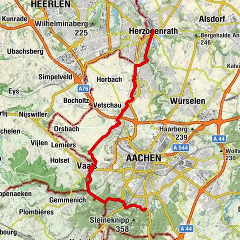Grenzrunde mit viel Abwechslung rund um Aachen #LL2ROM N011