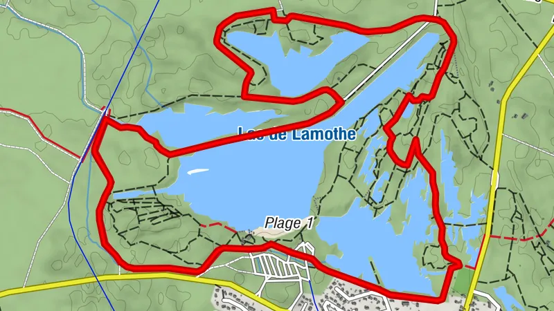 Petite boucle autour des lacs d'Hostens