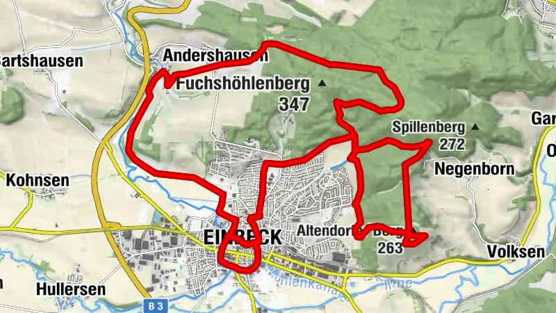 Sportfloh - In der Hube (Mountainbike-Strecke)