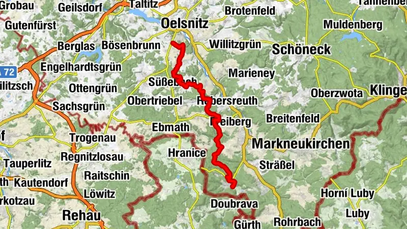 Vogtland Panorama Weg® - Etappe 4 (Oelsnitz - Bad Elster)