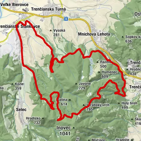 Inovec z Trencianskych Stankoviec - okruh