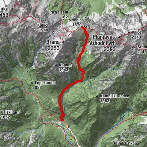 Kamniška bistrica Kamniško sedlo