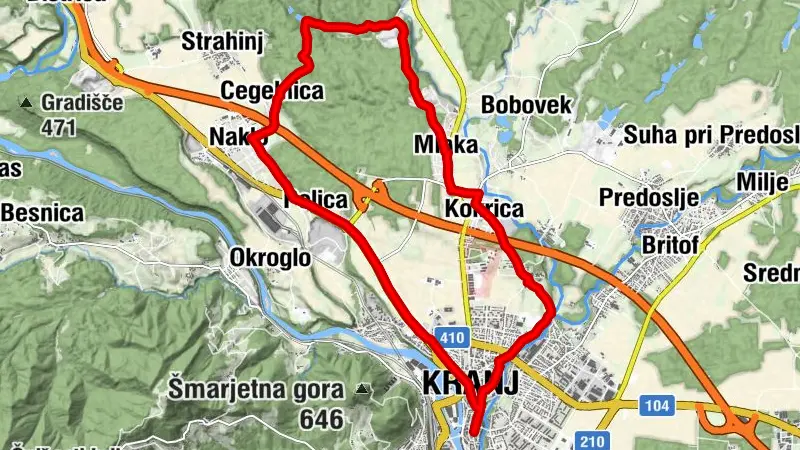 Kranj - Picerija Gorenc - Sv. Marija Magdalena - Cerkev Svetega Kancijana