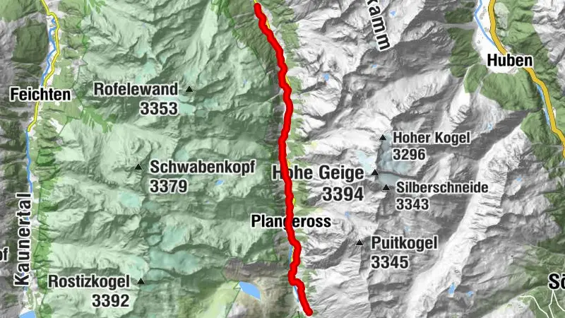E5 Variante Talwanderweg: Scheibe - Mandarfen/Mittelberg