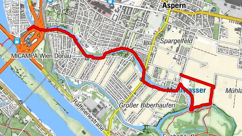 Mühlwasser Wanderweg, 1220 Wien/Österreich