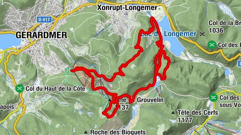 Trailrunning Rundkurs Gérardmer n°6 (blau) - Kurzer Trail im Tal der Seen