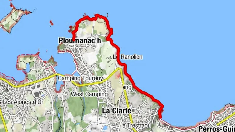 Perros-Guirec de Trestraou à Ploumanach