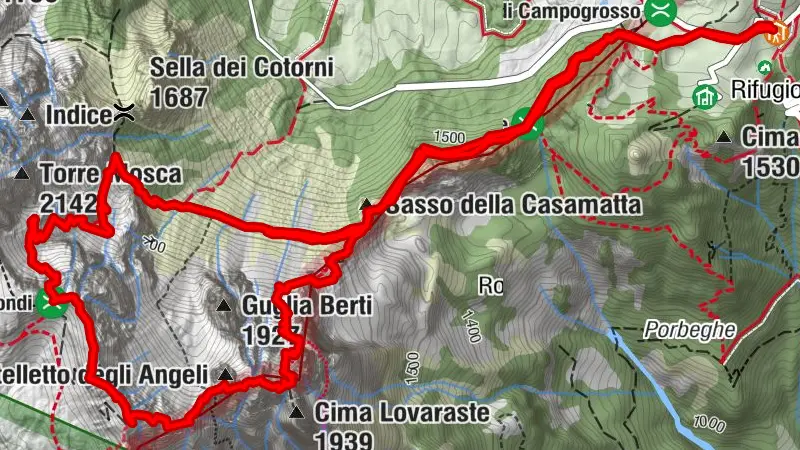 Sentiero Alto del Fumante