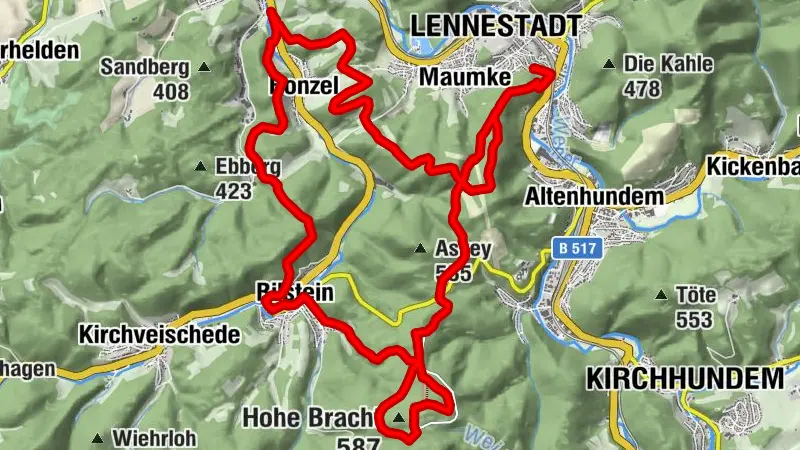 Von Meggen auf den Sonnenpfad 