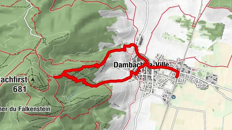 1er Mai - Balade au château du Bernstein depuis Dambach-la-Ville - 100% à pied  sans voiture