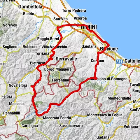 Riccione Rennradfahren