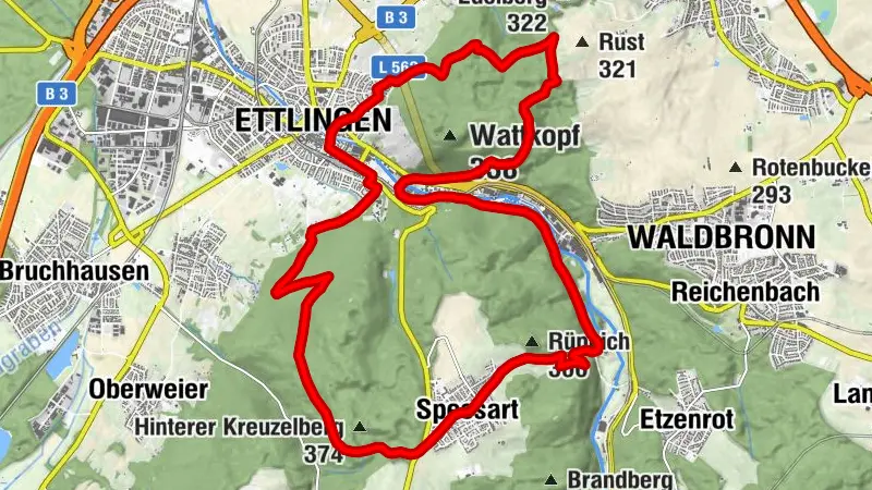 Kleine Ettlinger MTB-Runde