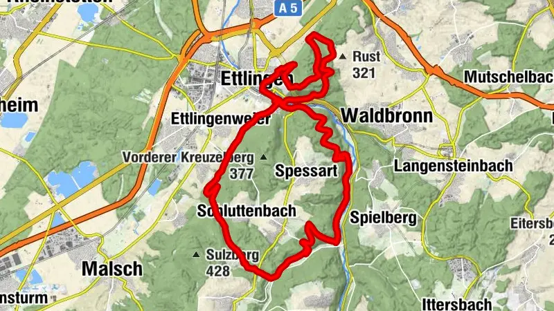 Große Ettlinger MTB-(Trail-)Runde