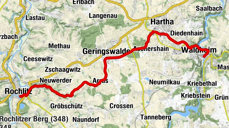 Radweg Waldheim-Rochlitz