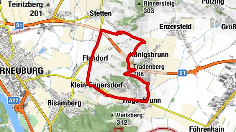 Stetten - Hagenbrunn - Flandorf - Stetten