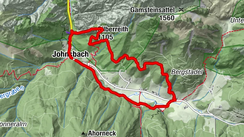 GH Donner Johnsbach ➡️ GEO Klettersteig Silberreith (C) ➡️ Kölblwirt ➡️ GH Donner