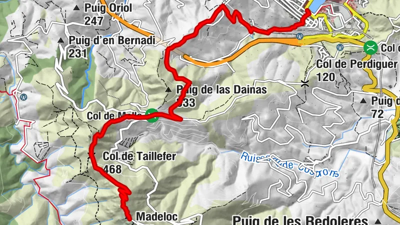 Port-Vendres - Col de Taillefer - Madeloc