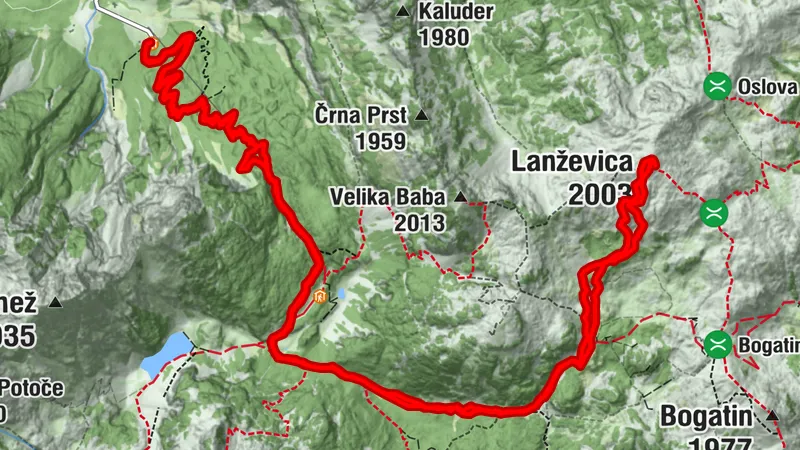 Lanževica 2003 m: Komnas Hausskitour von der „Nachbarseite“