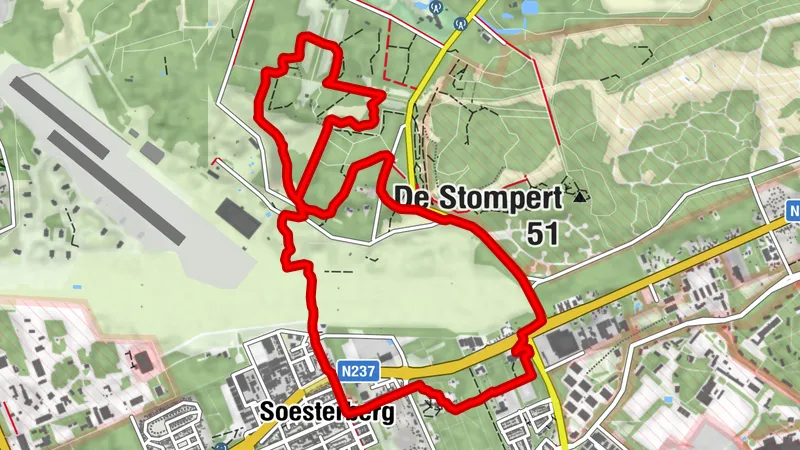Kontakt der Kontinenten rondje vliegbasis en bossen