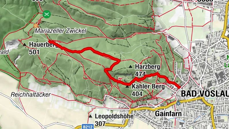 B5a Vöslauer Hütte-Runde über Lusthausboden