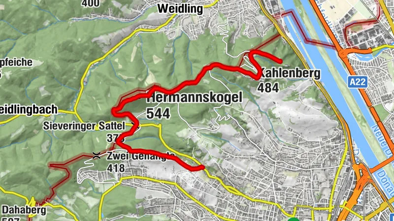Leopoldsberg-Hermannskogel-Sievering