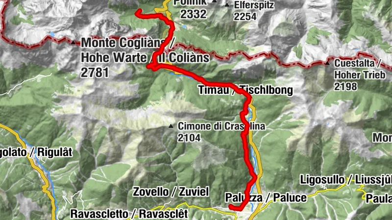 Etappe 23: Alpina Antica Trail | ET23: Untere Valentinalm - Cercivento