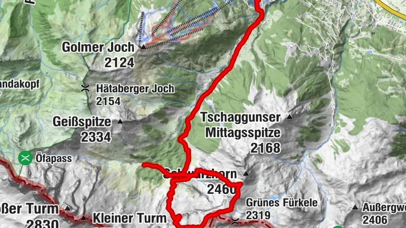 Zustieg Lindauer Hütte