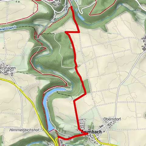Kocher-Jagst-Trail: Jagststeig 1. Etappe - "Hochwasser-Variante" zwischen Amlishagen und Beimbach