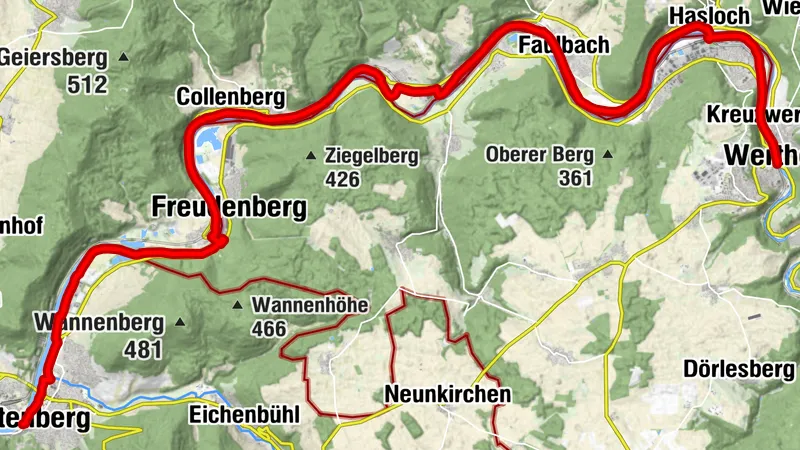 Main-Tauber-Fränkischer Rad-Achter: Westring 3. Etappe