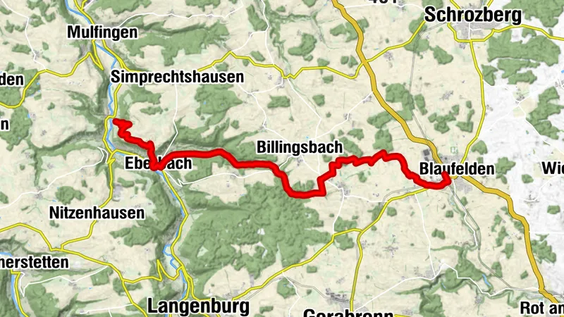 Kocher-Jagst-Trail: Kochersteig 3. Etappe - Auf die Hohenloher Ebene