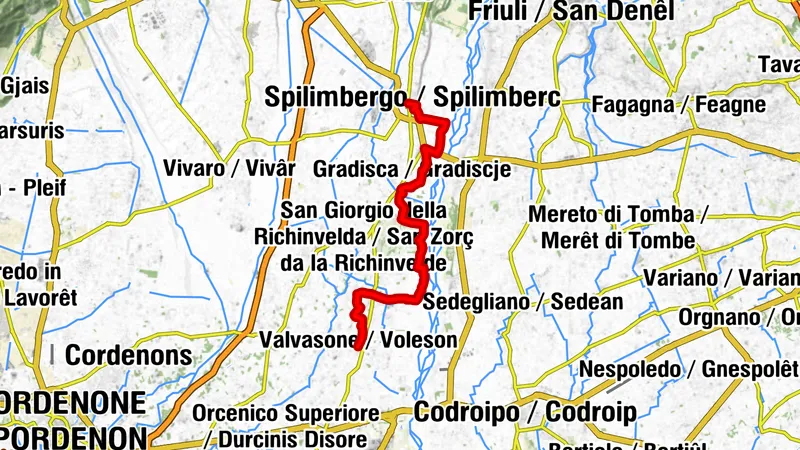 Etappe 31: Alpina Antica Trail | ET31: Spilimbergo - Valvasone