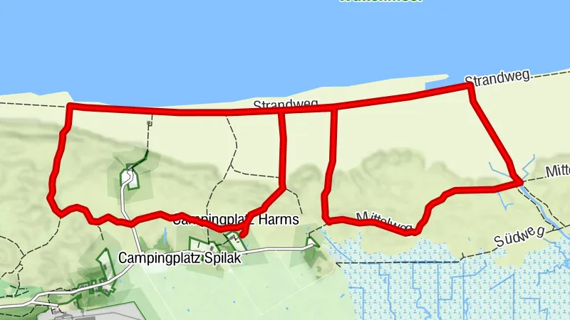 Reitweg "Doppelte Runde Oase & Wilder Inselosten"