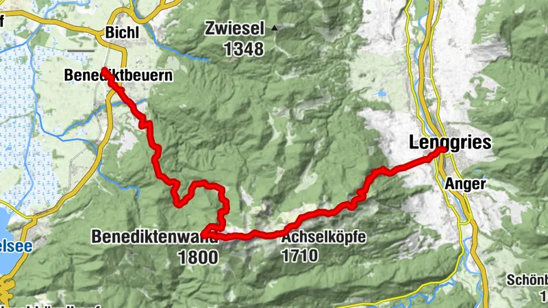 Benediktenbuern to Lengries via Tützingerhutte & Benediktenwand