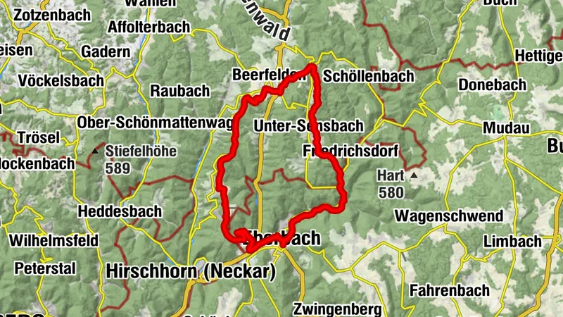 Der Badisch-Hessische-Rundweg - Der Aussichtsreiche