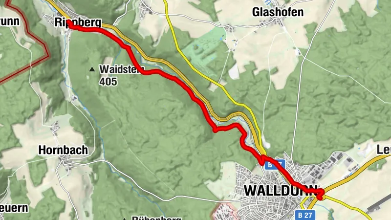 Walldürn: Wanderung nach Rippberg "Rippberg-Weg" duch das Landschaftsschutzgebiet Marsbachtal