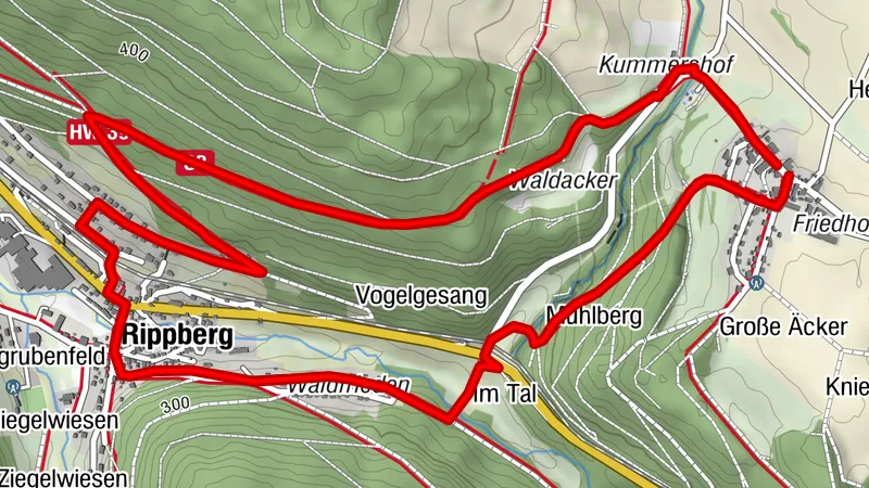 Spritztour im Buntsandstein-Odenwald bei Walldürn