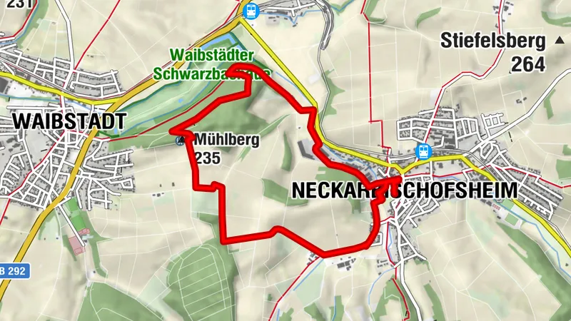 Rundwanderung Neckarbischofsheim NB1 - auf den Spuren der Herren von Helmstatt und Hermann Weil