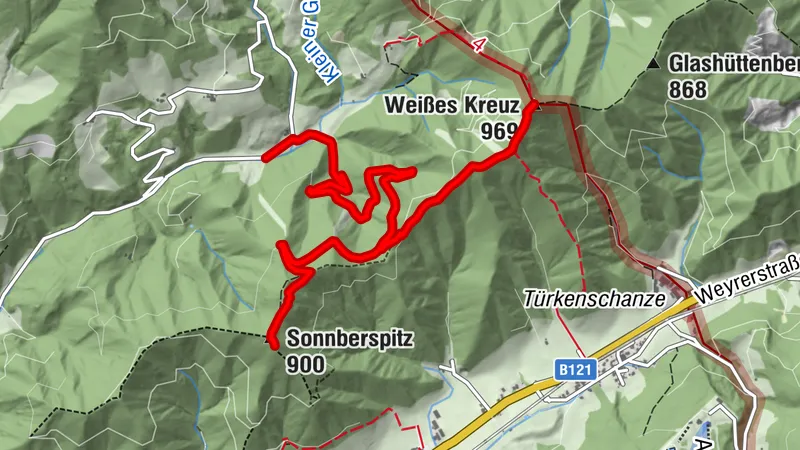 Weißes Kreuz & Sonnbergspitze